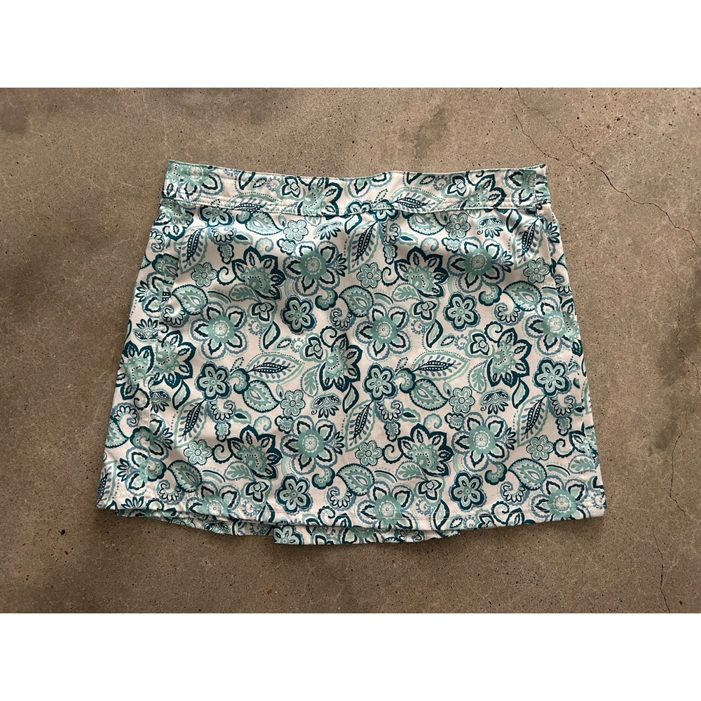 RipSkirt Hawaii Wrap Skirt Womens Large Teal Floral Cover Up Travel